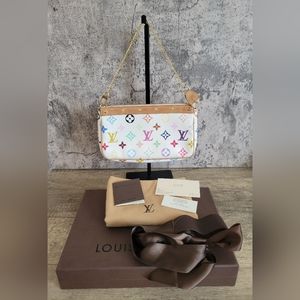 Gorgeous Louis Vuitton Multicolor Pochette Accessoires